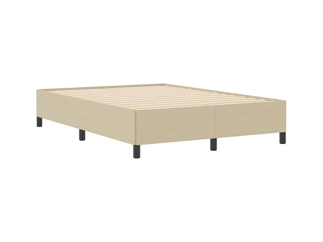 Cadre de lit Vert gris 140 x 190 cm Tissu en velours côtelé