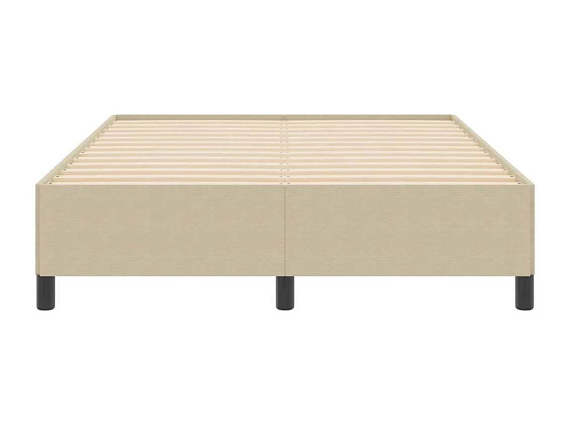 Cadre de lit Vert gris 140 x 190 cm Tissu en velours côtelé