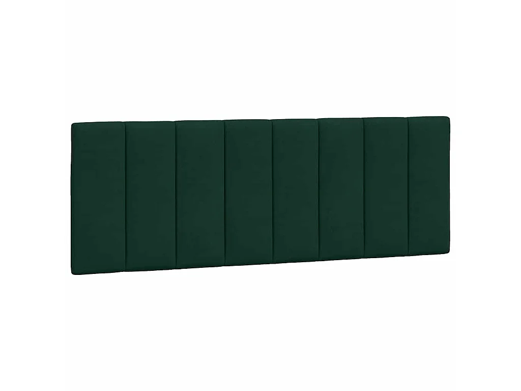 Lit avec matelas Hanko vert foncé 140x200 cm velours