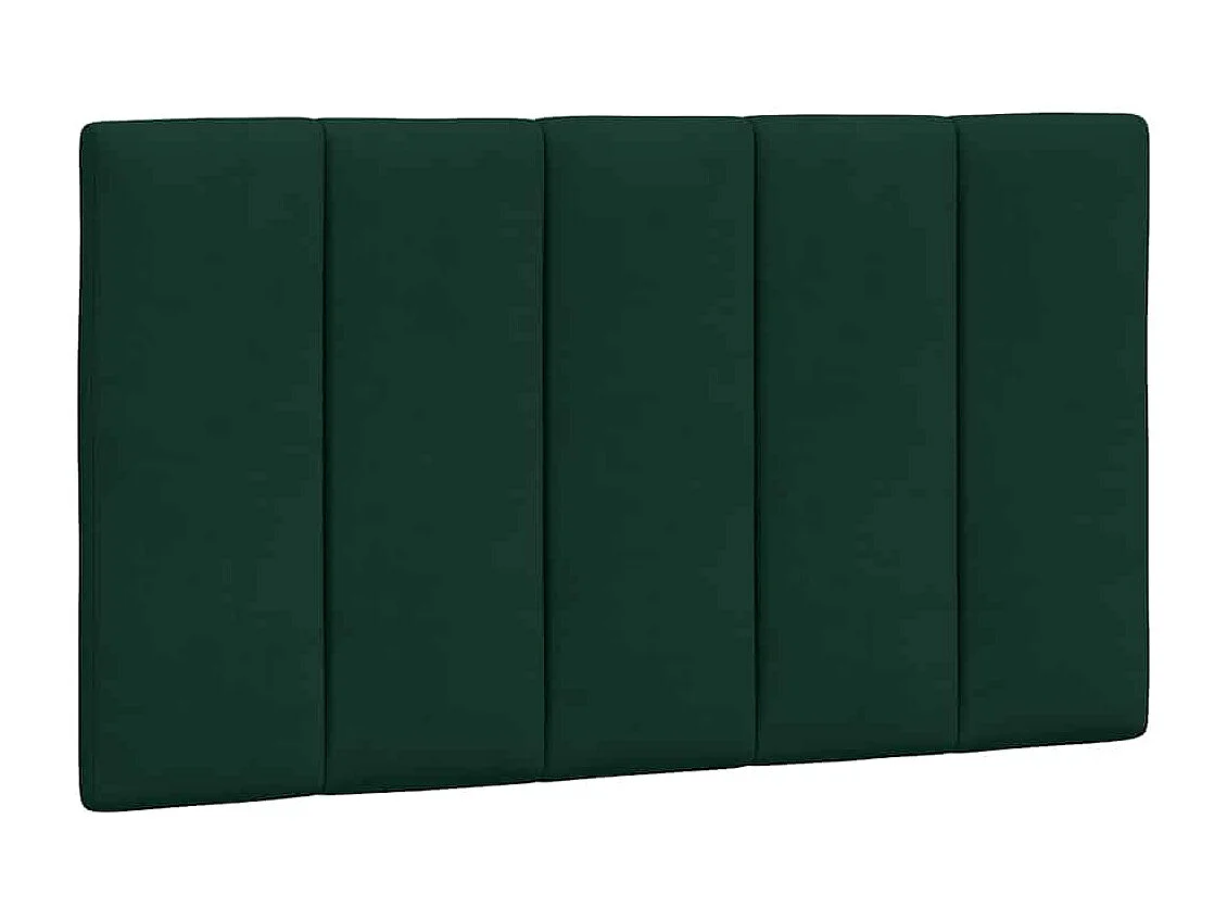 Cadre de lit sans matelas Hanko vert foncé 90x190 cm velours