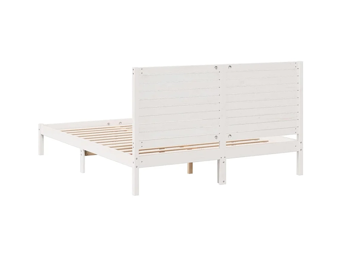 Cadre de lit extra long sans matelas 160x210 cm bois massif