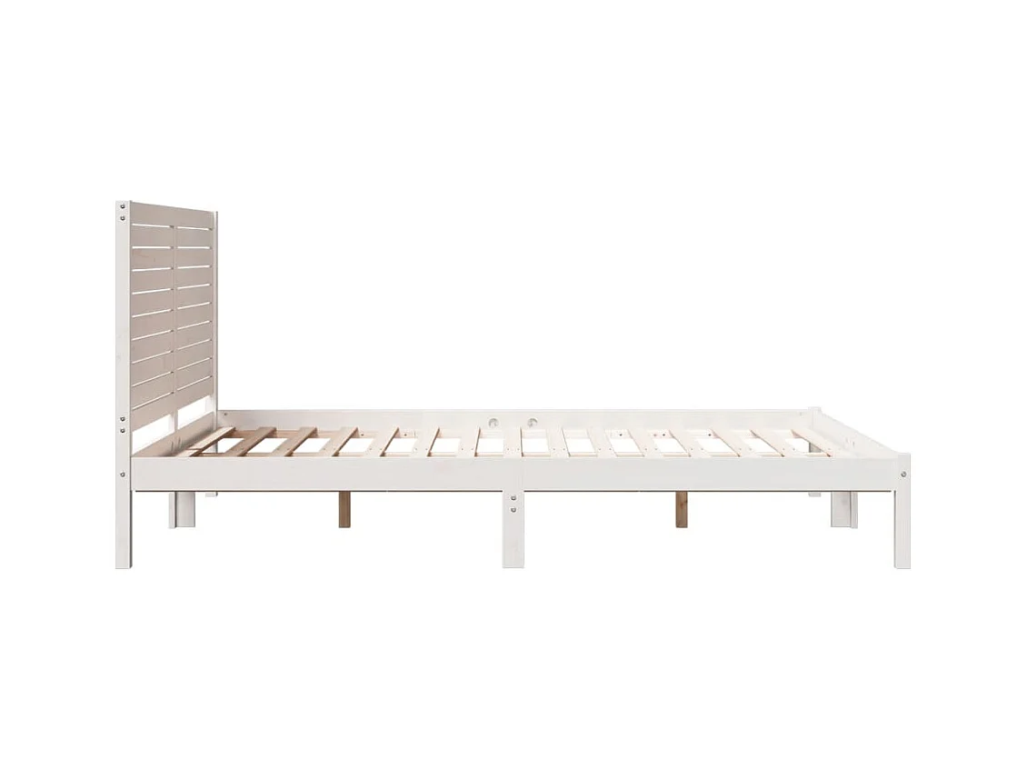 Cadre de lit extra long sans matelas 160x210 cm bois massif