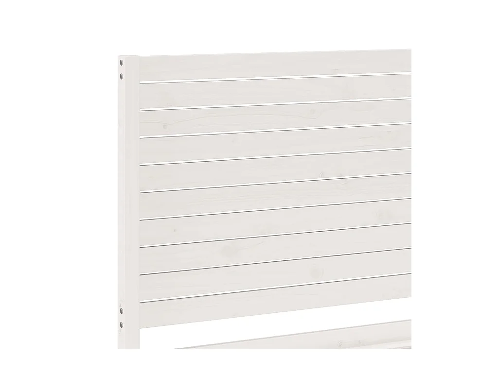 Cadre de lit extra long sans matelas 160x210 cm bois massif