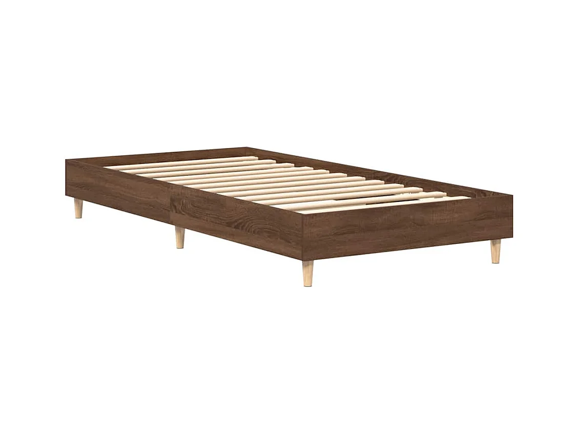 Bettgestell ohne Matratze Braun Eichen-Optik 90x190 cm