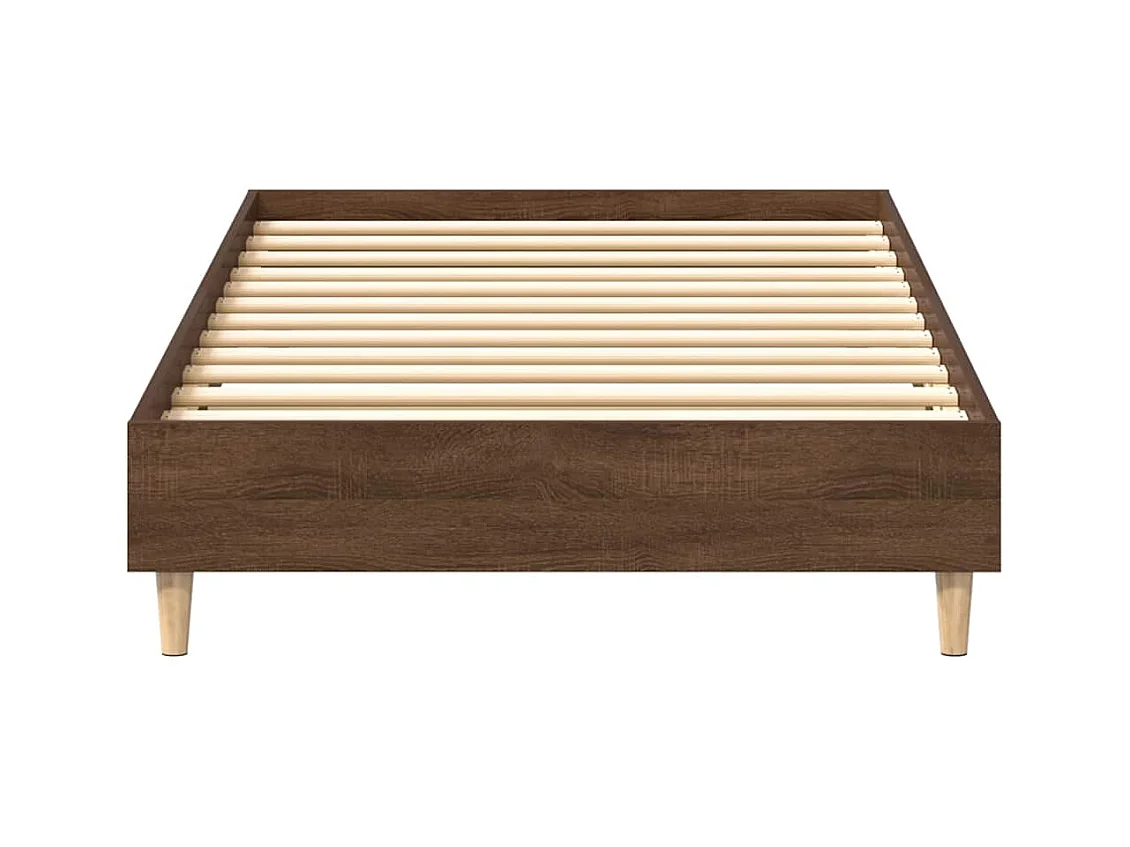 Bettgestell ohne Matratze Braun Eichen-Optik 90x190 cm