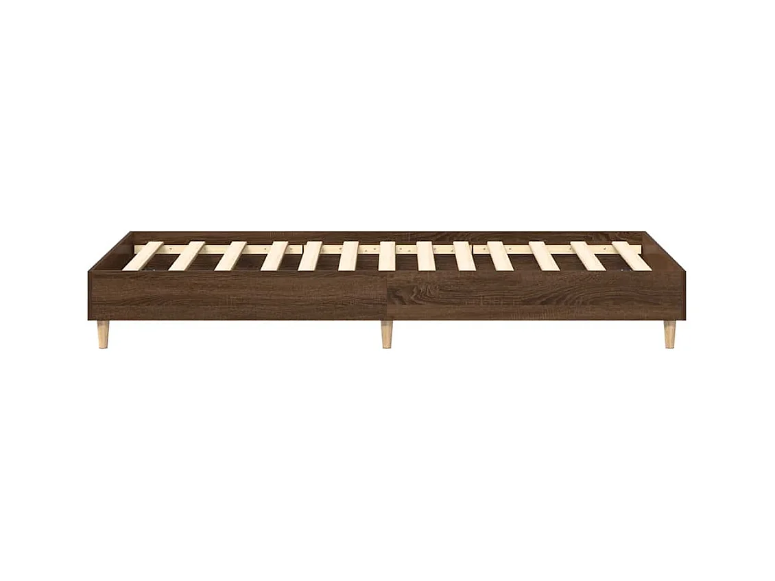 Bettgestell ohne Matratze Braun Eichen-Optik 90x190 cm