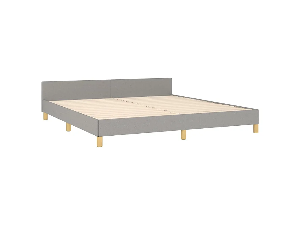 Giroletto senza Materasso Grigio Chiaro 180x200 cm Tessuto