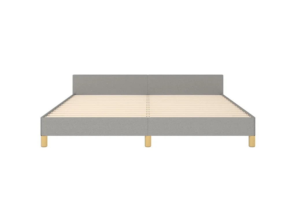 Giroletto senza Materasso Grigio Chiaro 180x200 cm Tessuto