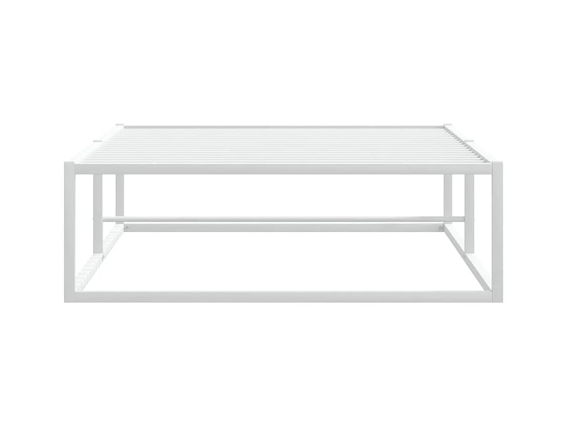 Bettgestell ohne Matratze Weiß 100x200 cm Metall