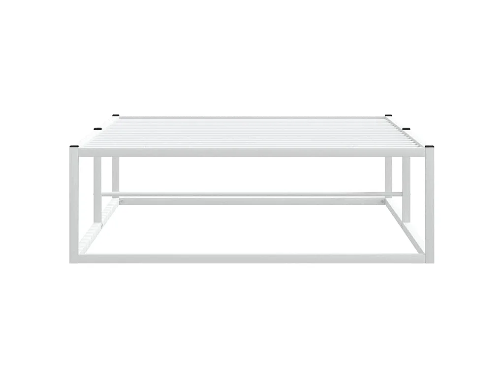 Giroletto senza Materasso Bianco 100x200 cm in Metallo
