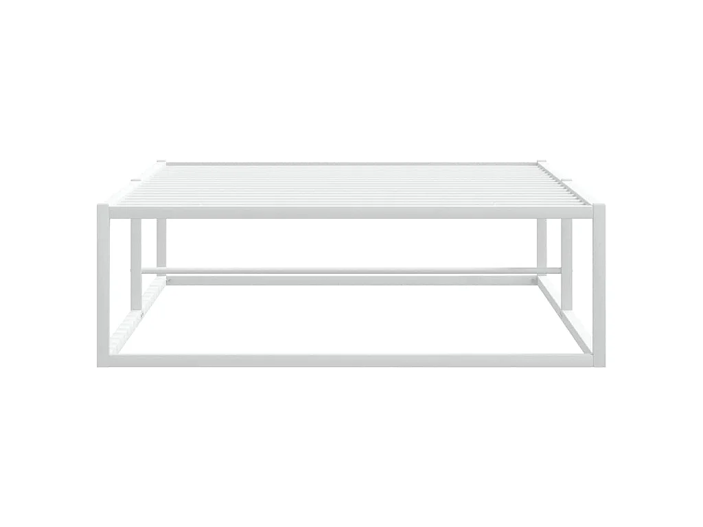 Giroletto senza Materasso Bianco 100x200 cm in Metallo