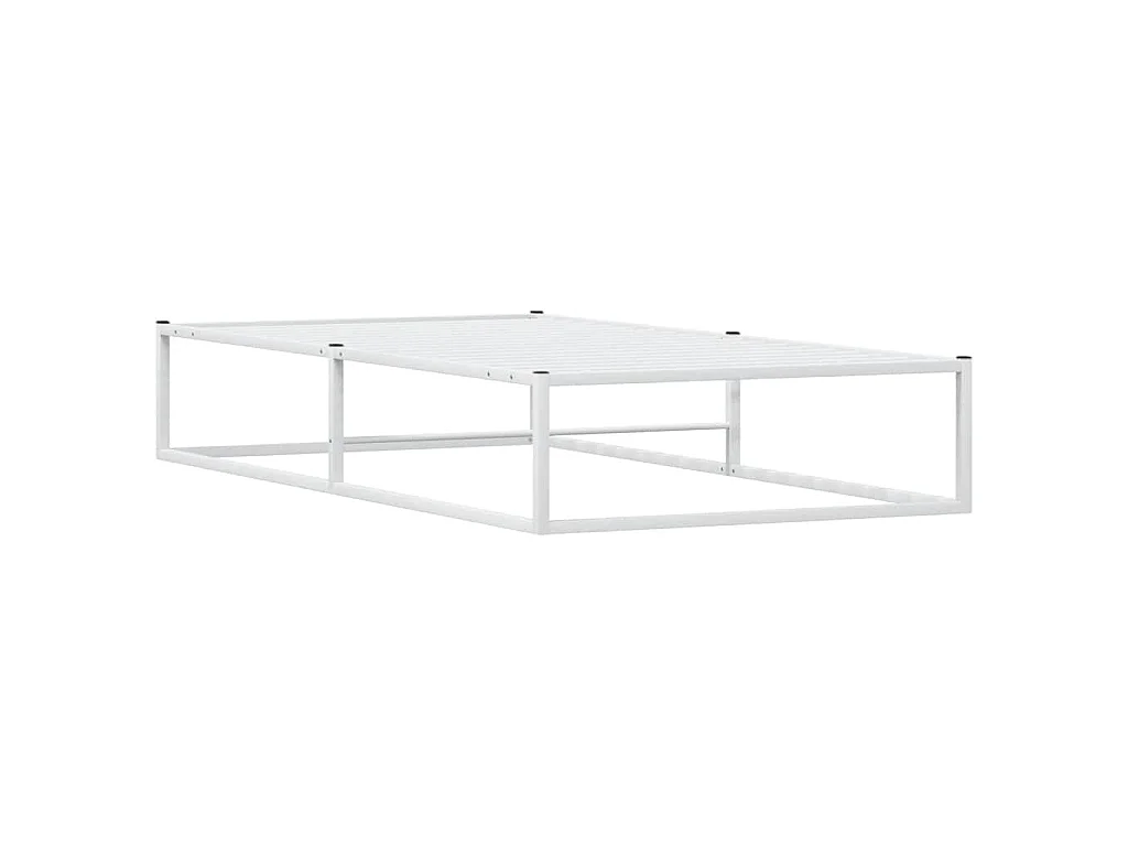 Giroletto senza Materasso Bianco 100x200 cm in Metallo