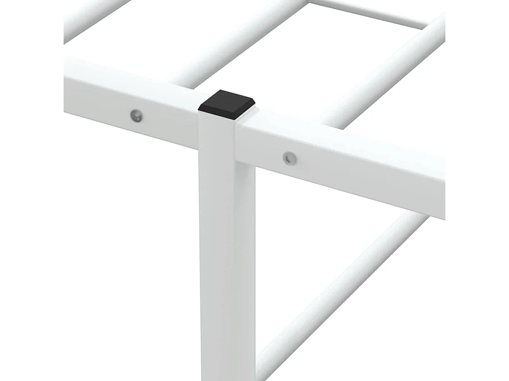 Giroletto senza Materasso Bianco 100x200 cm in Metallo