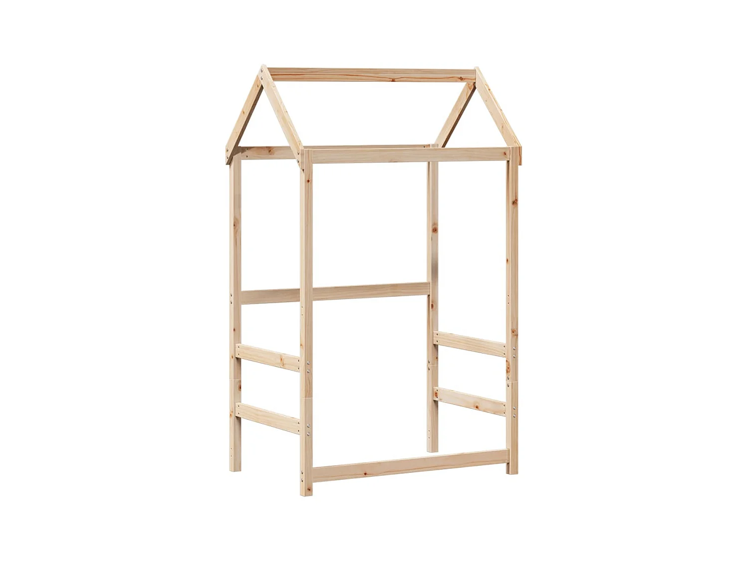 Lit de jour avec toit sans matelas 90x200 cm bois massif