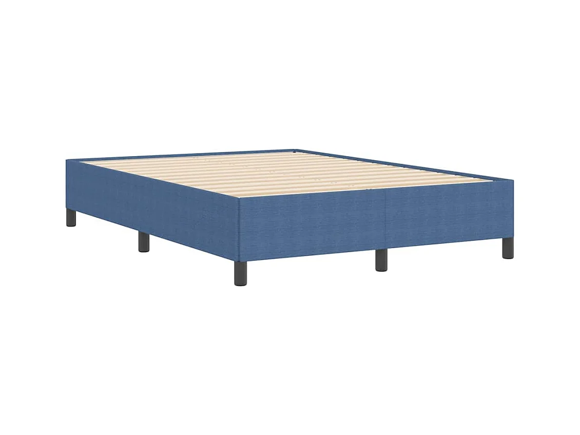 Bettgestell Blau 140 x 190 cm Cordstoff
