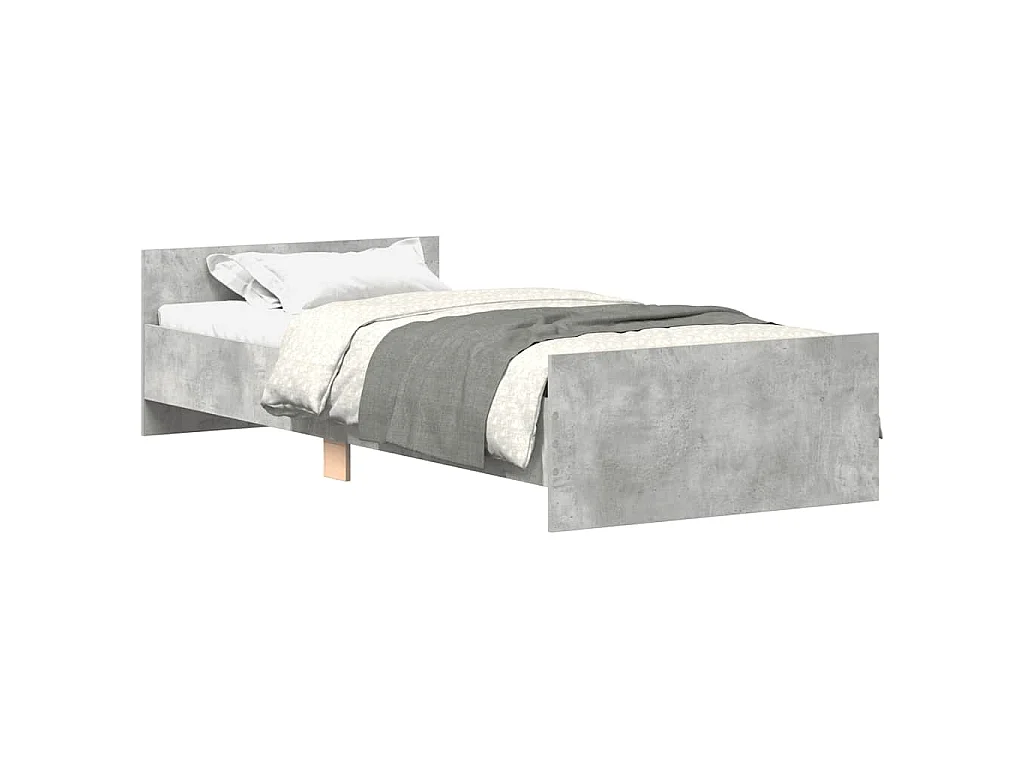 Giroletto Grigio Cemento 90x200 cm in Legno Multistrato