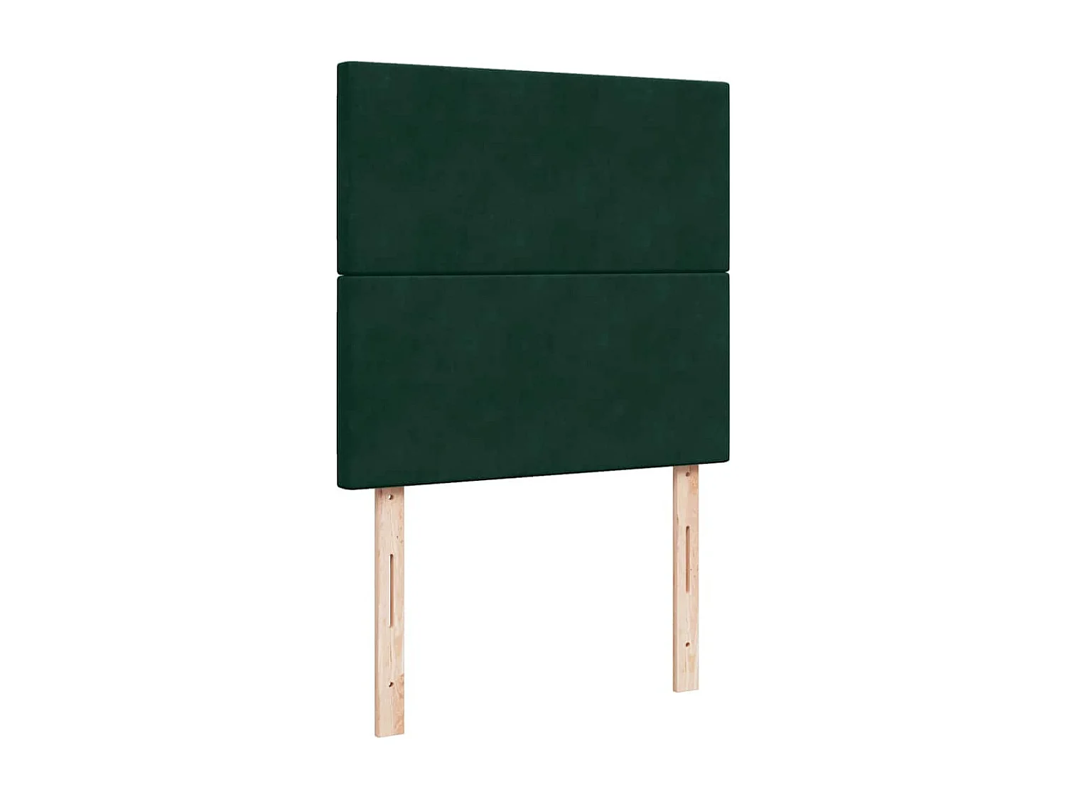 Cama com molas/colchão 90x200 cm veludo verde-escuro