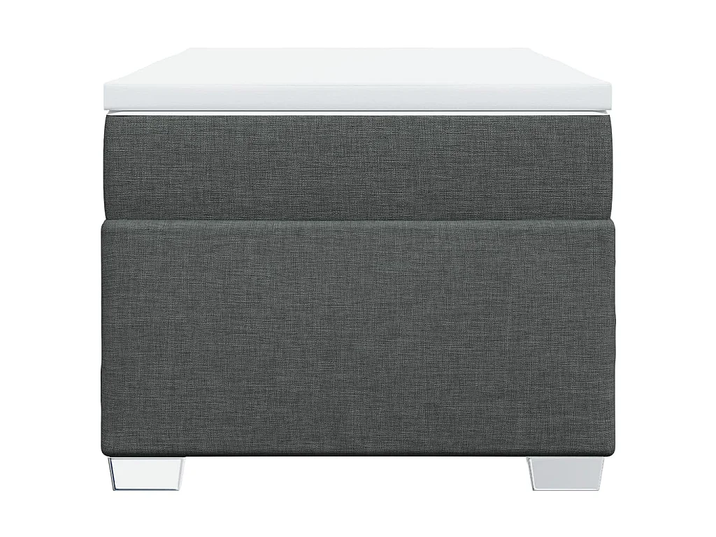 Boxspringbett mit Matratze Dunkelgrau 90x190 cm Stoff