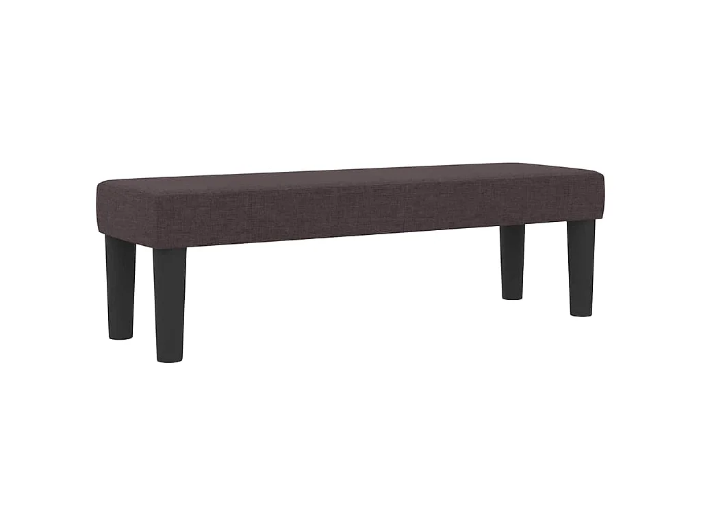 Boxspringbed met hoofdeinde Donkerbruin 160 x 200 cm Stof