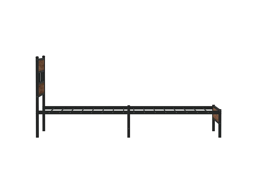 Cadre de lit sans matelas chêne marron 90x190cm bois ingénierie
