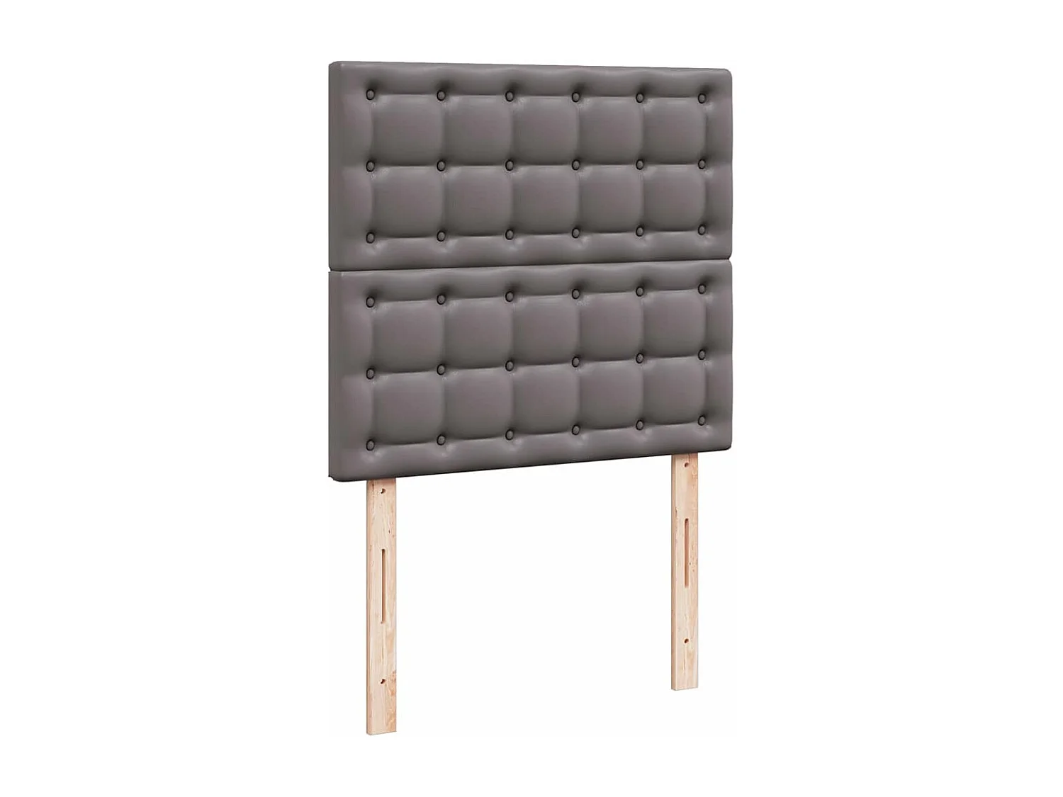 Ottoman-Bett mit Matratzen & LEDs Grau 180x200 cm Kunstleder