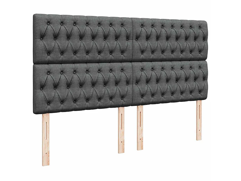 Ottoman-Bett mit Matratze Dunkelgrau 160x200 cm Stoff