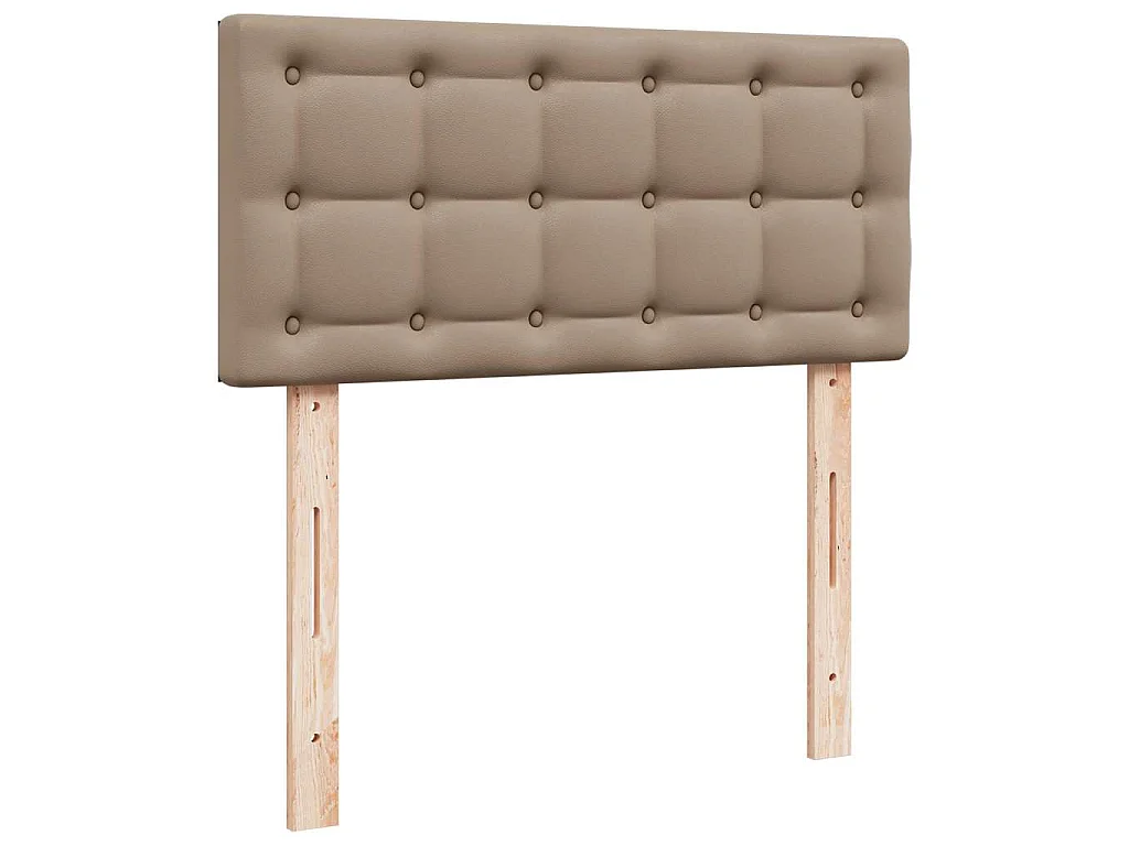 Lit ottoman et matelas cappuccino 100x200cm similicuir