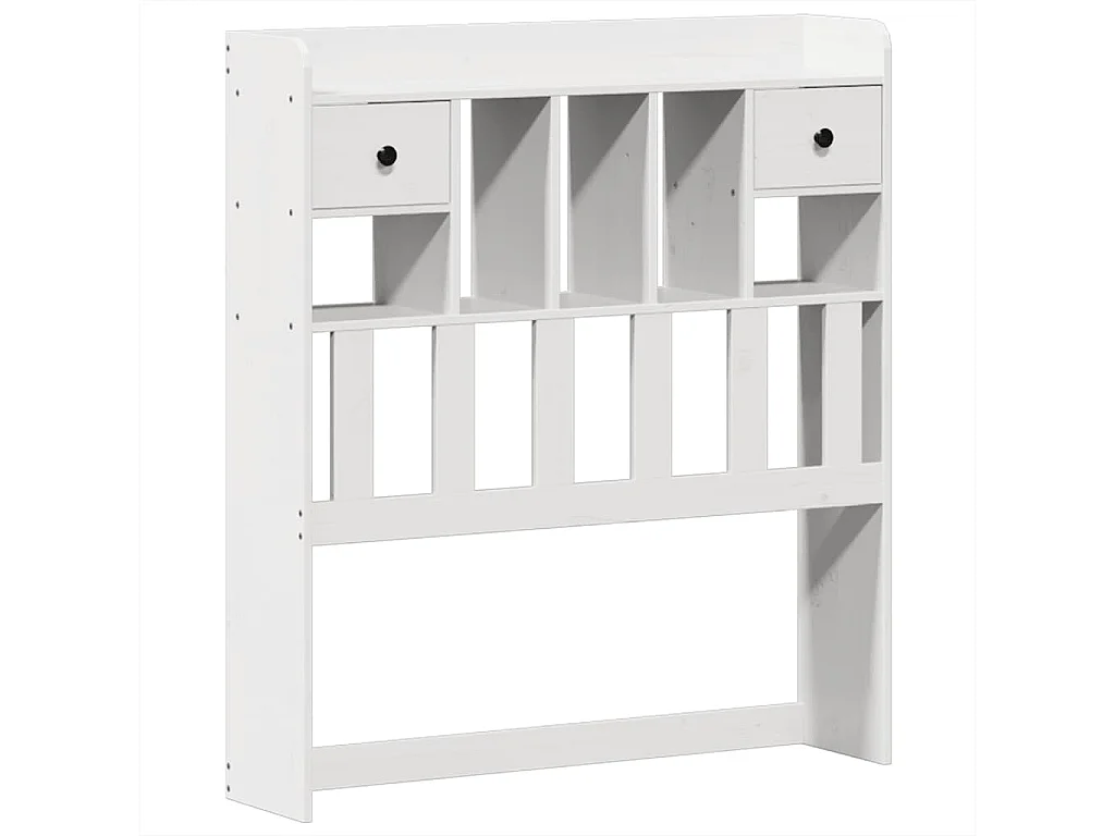 Cadre de lit sans matelas blanc 90x190 cm bois de pin massif