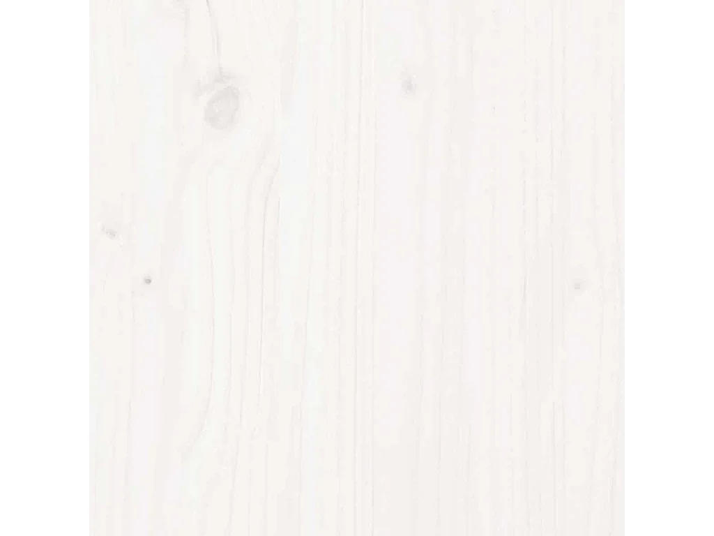 Massivholzbett ohne Matratze Weiß 90x190 cm Kiefernholz
