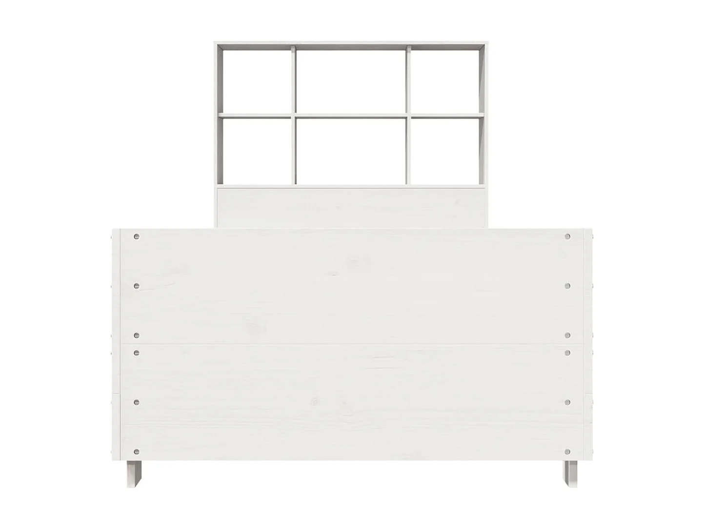 Cadre de lit sans matelas blanc 90x190 cm bois de pin massif