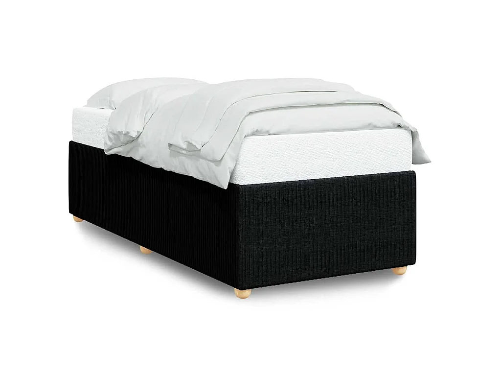 Bedframe zonder matras 90x200 cm stof zwart