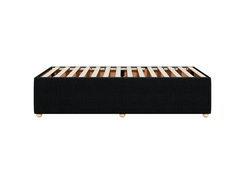 Bedframe zonder matras 90x200 cm stof zwart