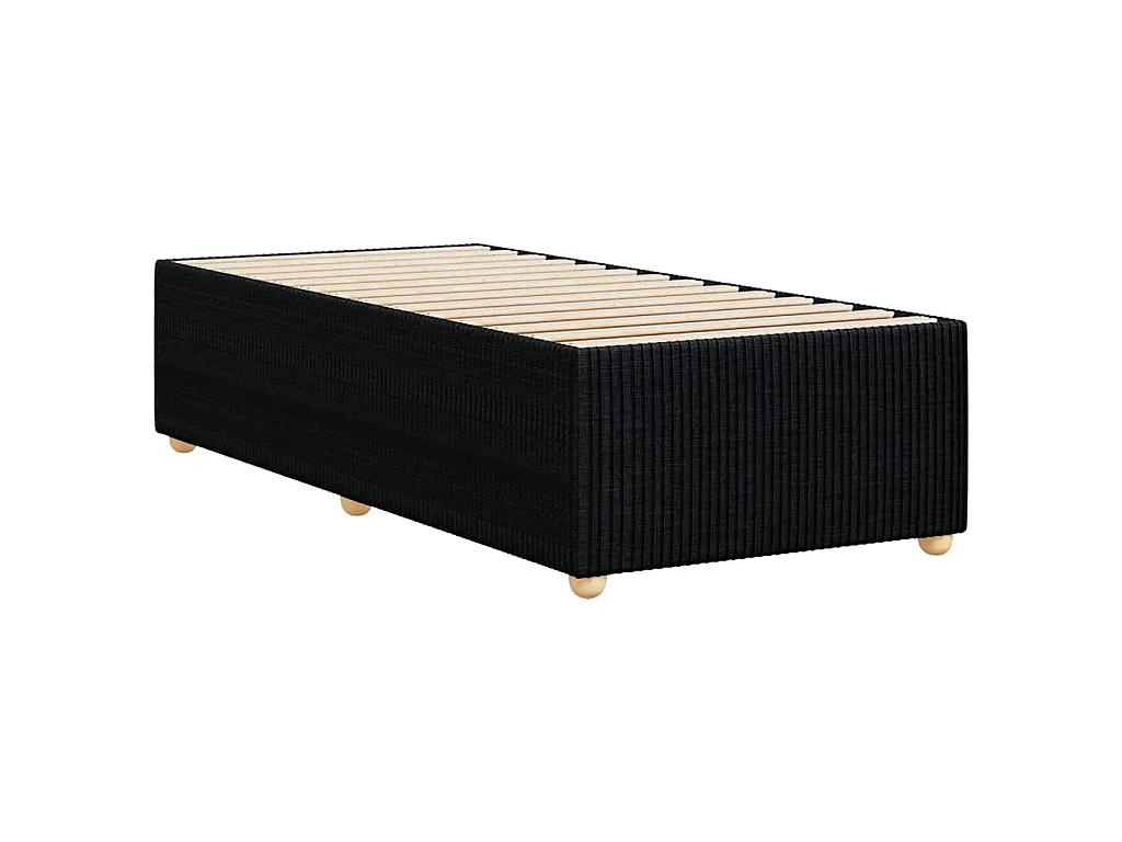 Bedframe zonder matras 90x200 cm stof zwart