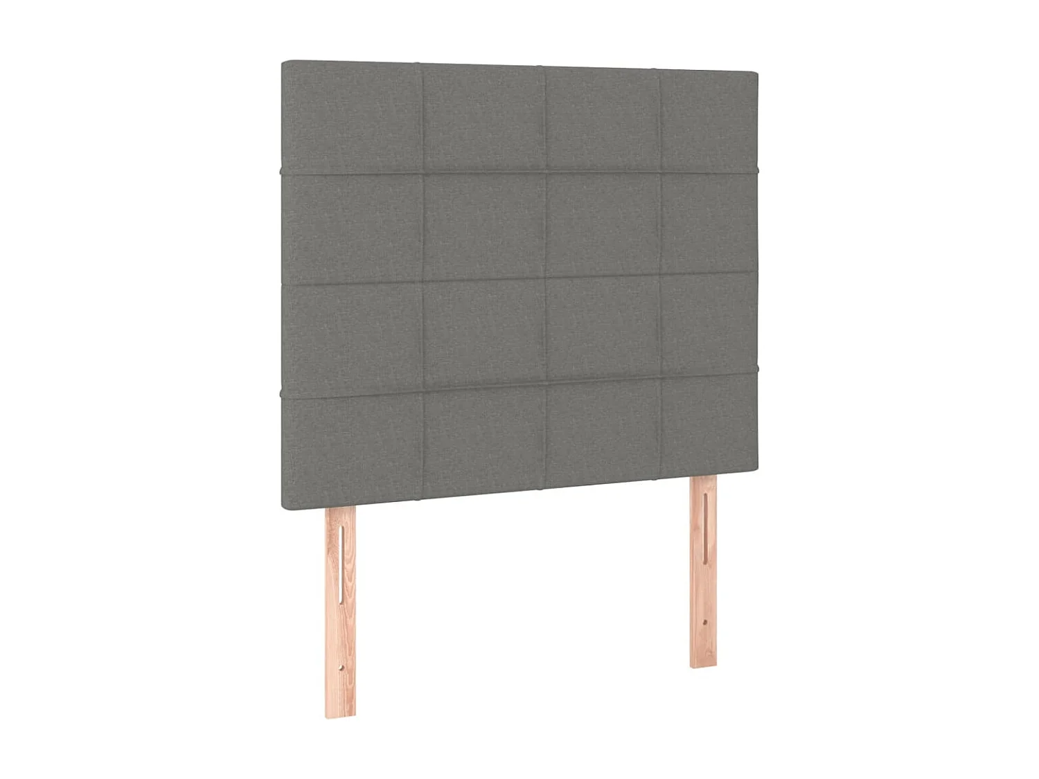 Estructura de cama sin colchón tela gris oscuro 90x200 cm