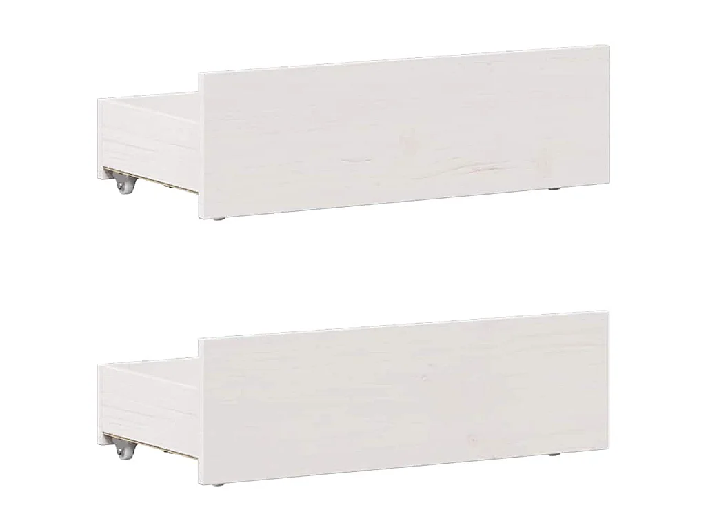 Giroletto senza Materasso con Testiera Bianco 90x190 cm Pino