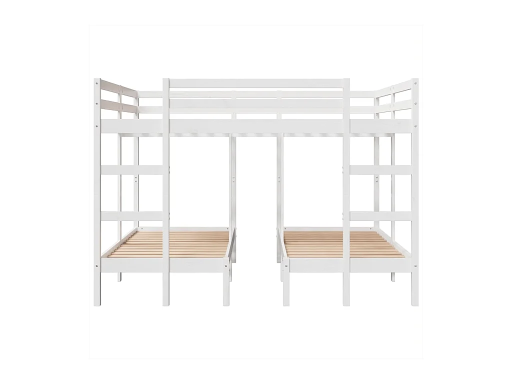 Giroletto Castello Triplo Bianco 160x200/80x160cm Massello Pino