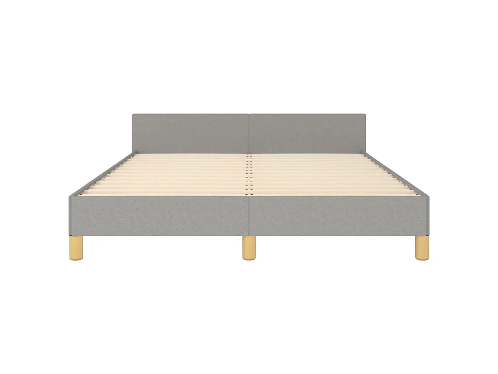 Giroletto senza Materasso Grigio Chiaro 140x200 cm Tessuto
