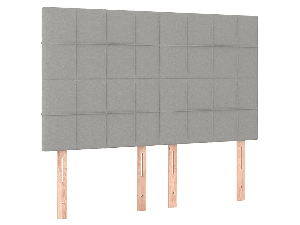 Giroletto senza Materasso Grigio Chiaro 140x200 cm Tessuto