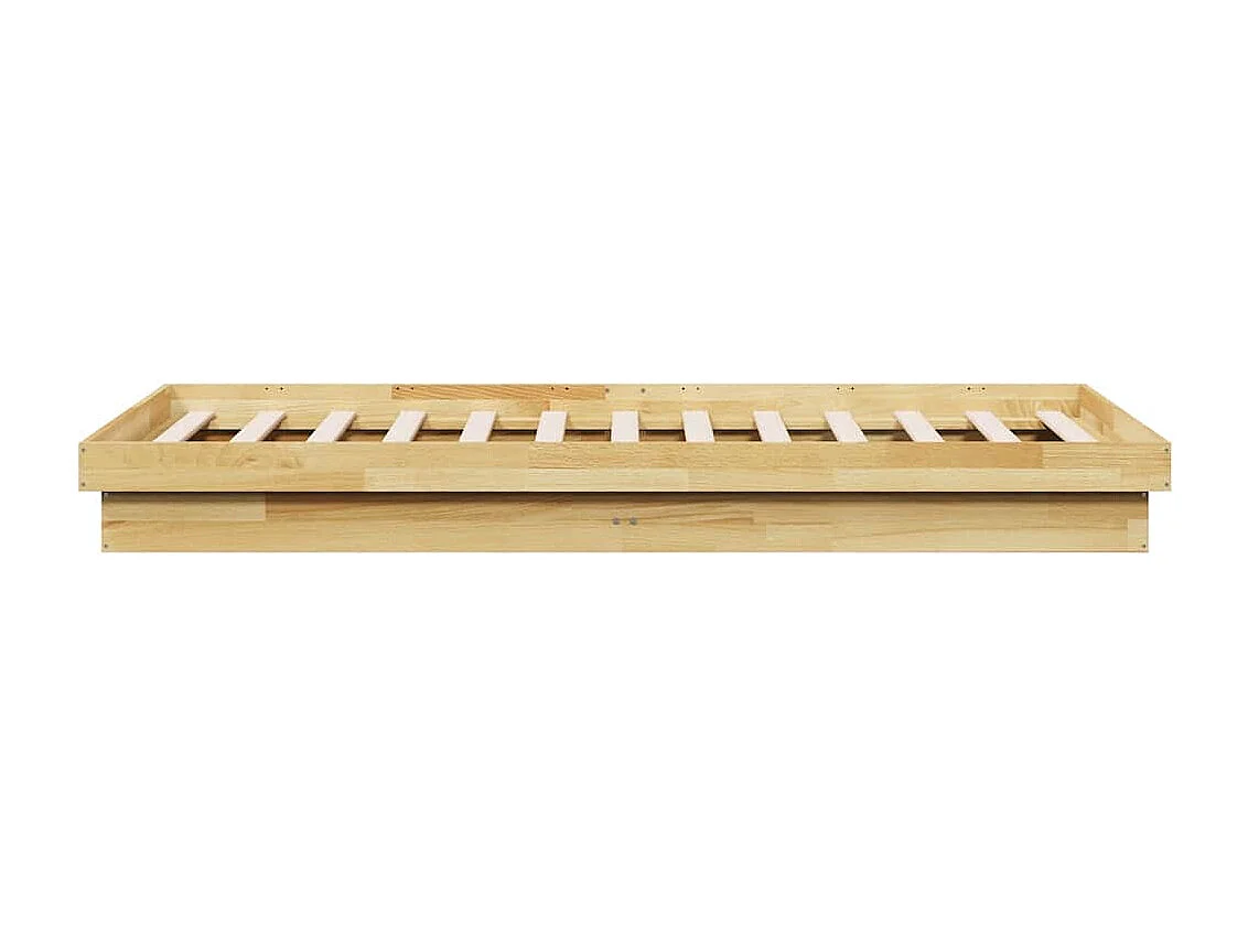 Bedframe zonder matras 100x200 cm massief hout eiken