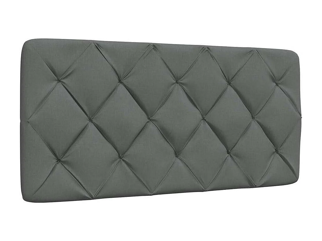 Bedframe zonder matras 100x200 cm stof donkergrijs