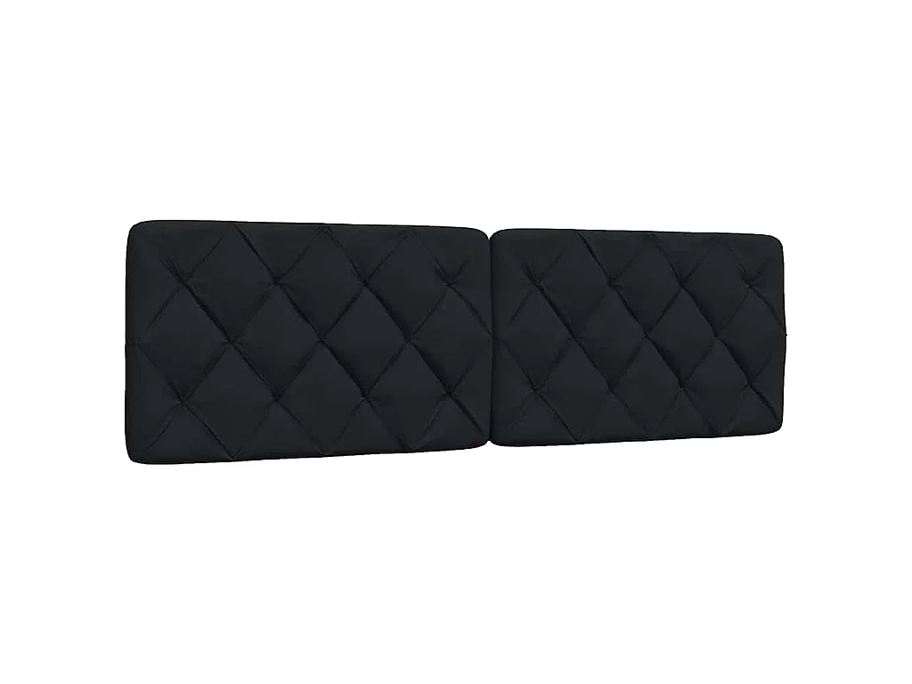 Lit avec matelas noir 160x200 cm tissu