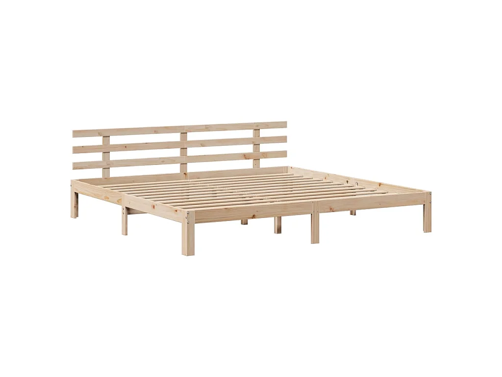 Giroletto con Cassetti 180x200 cm in Legno Massello di Pino