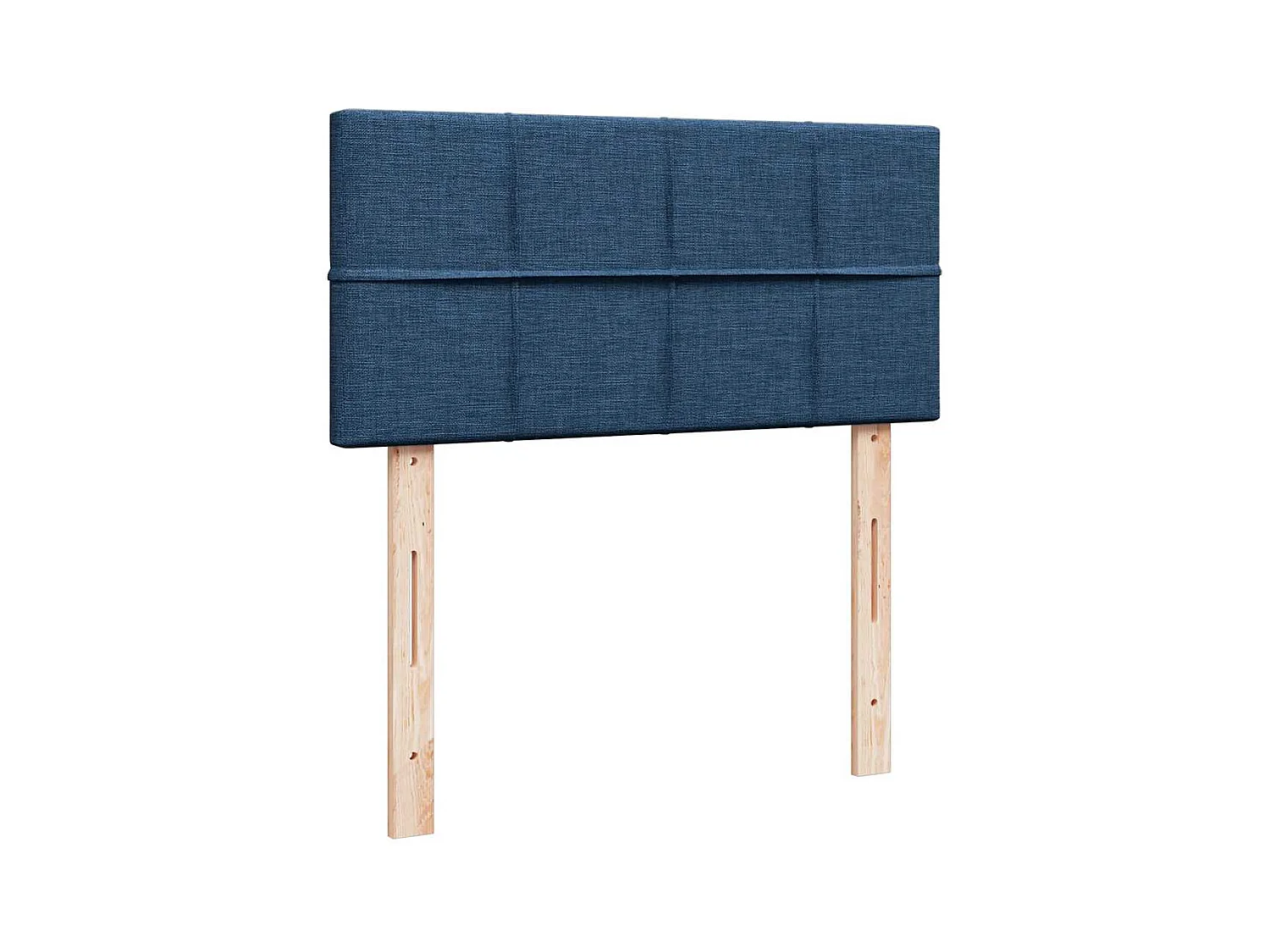 Sommier à lattes de lit avec matelas Bleu 90x200 cm Tissu