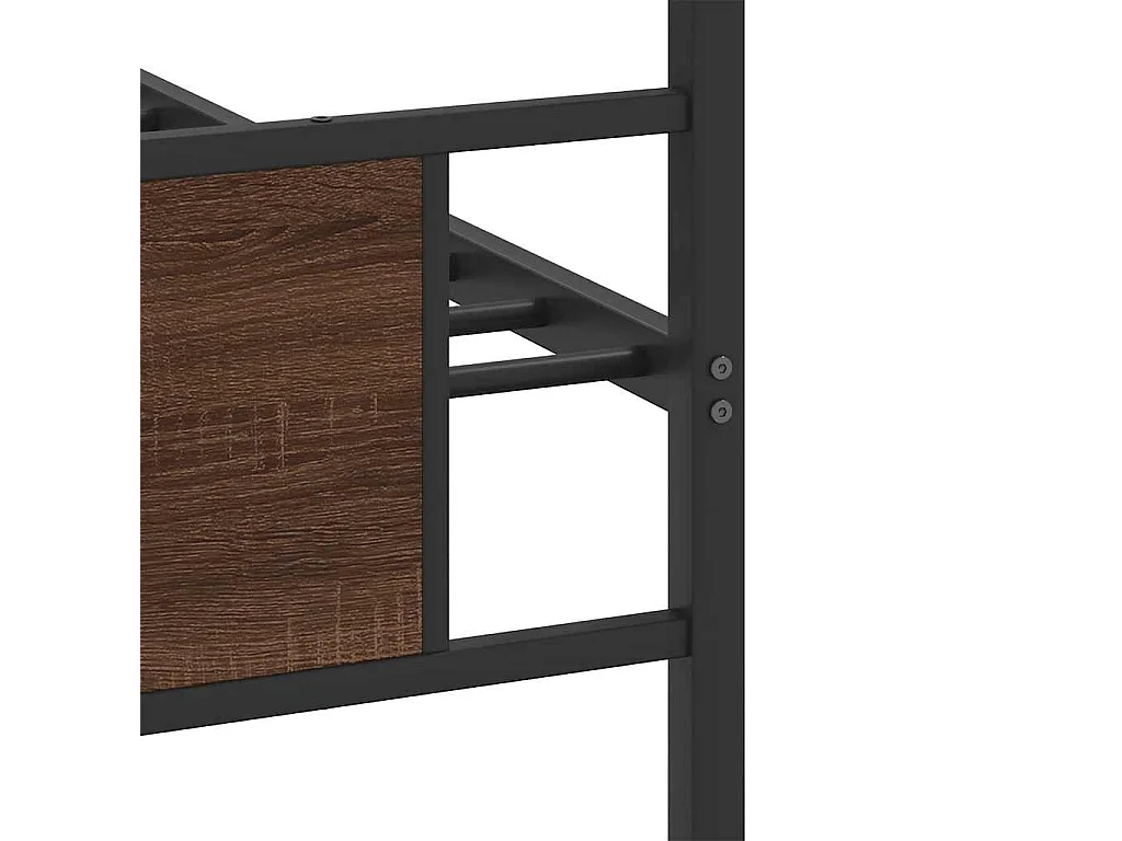 Giroletto senza Materasso Rovere Marrone 90x200cm in Truciolato
