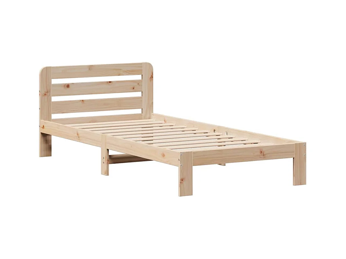 Cadre de lit sans matelas 90x200 cm bois de pin massif