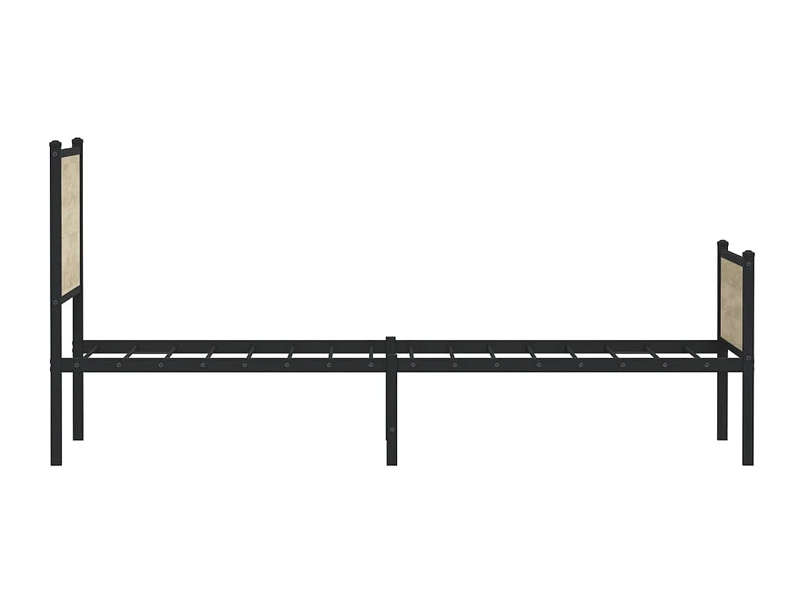 Giroletto senza Materaso in Metallo Rovere Sonoma 90x200 cm