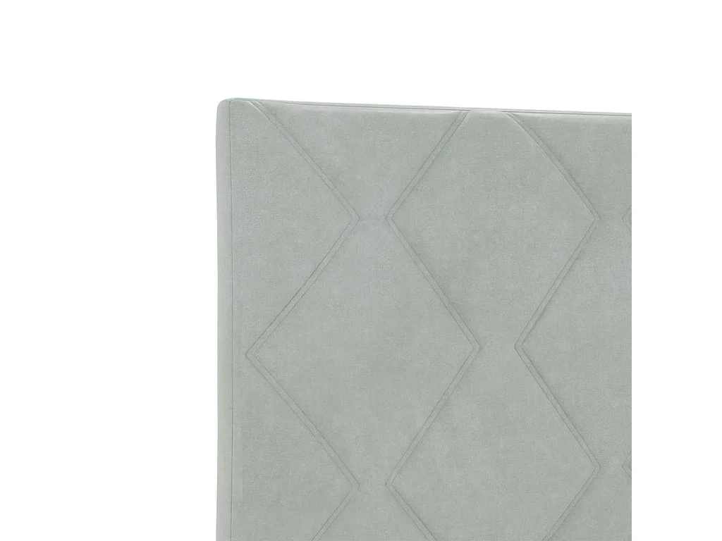 Cadre de lit avec tête de lit Gris clair 140 x 200 cm Velours