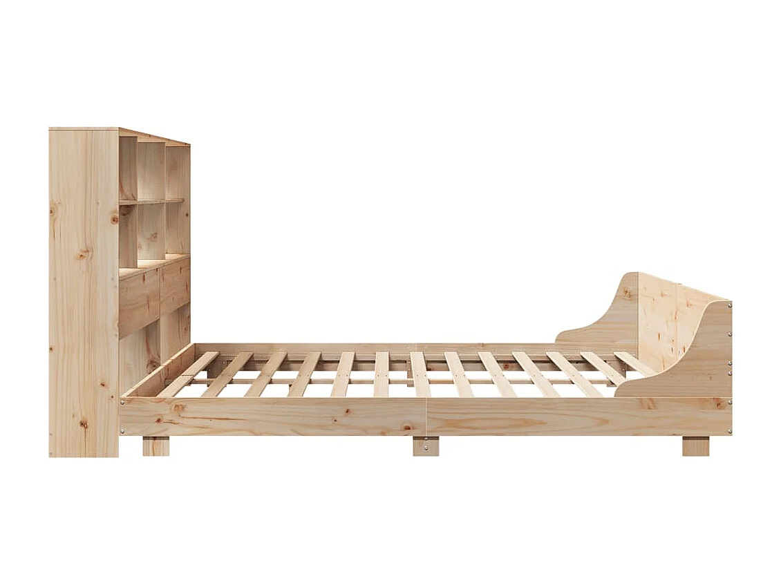 Cadre de lit sans matelas 180x200 cm bois massif de pin