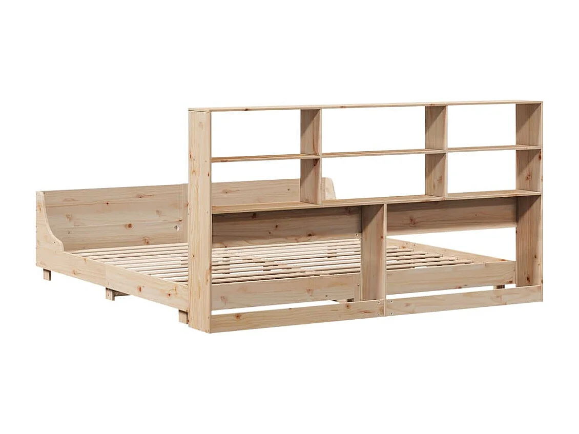 Cadre de lit sans matelas 180x200 cm bois massif de pin
