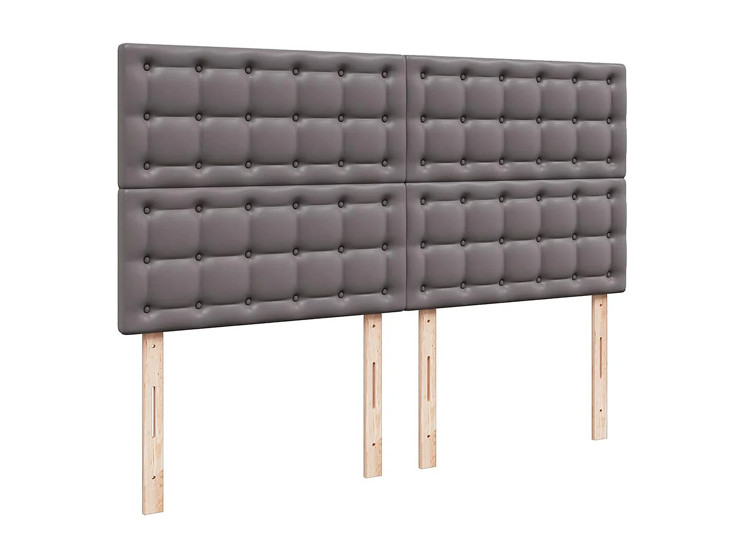 Ottoman bed met matras en LED's 180x200cm kunstleer grijs
